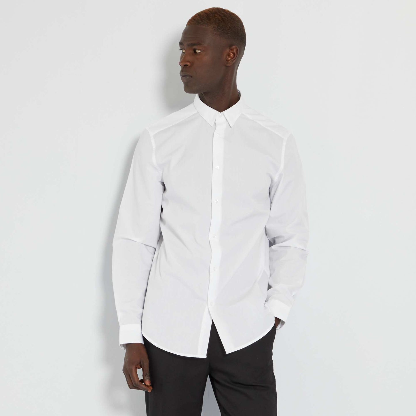 Chemise droite blanche blanc