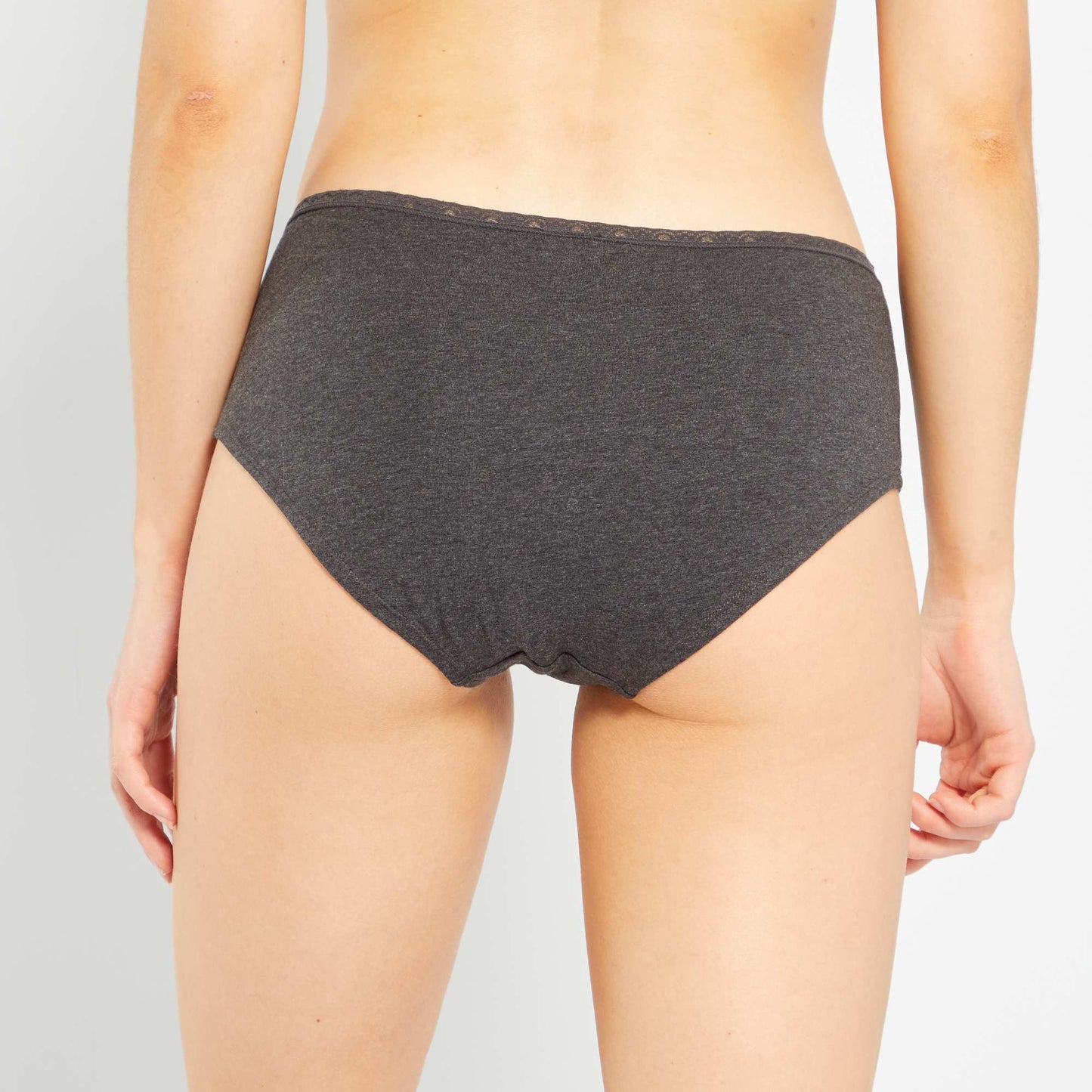 Lot de 3 shorties maternit noir/gris clair/gris fonc