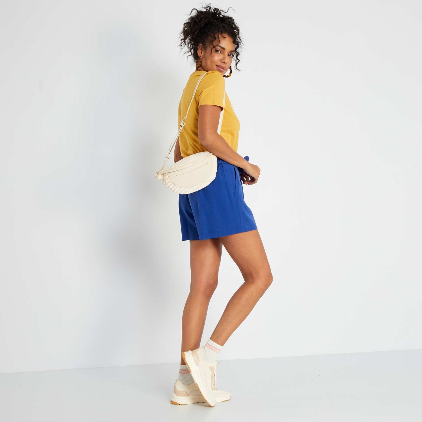 T-shirt co-con u 'coeurs' Jaune