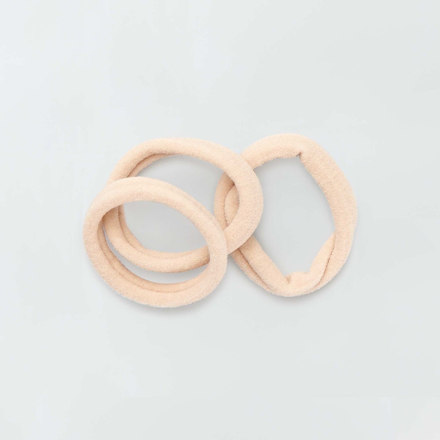 Lot de 10 lastiques pour cheveux beige