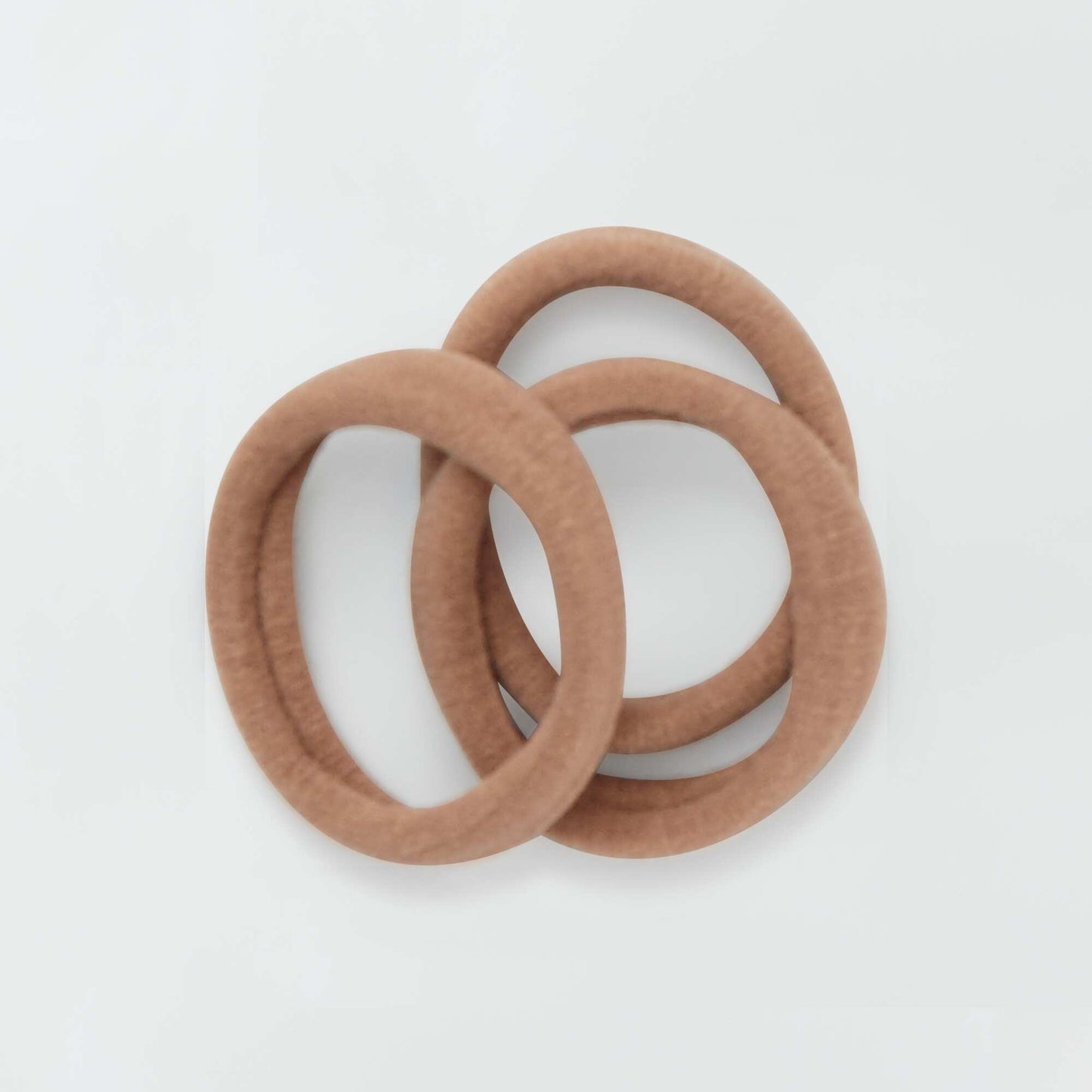 Lot de 10 lastiques pour cheveux beige