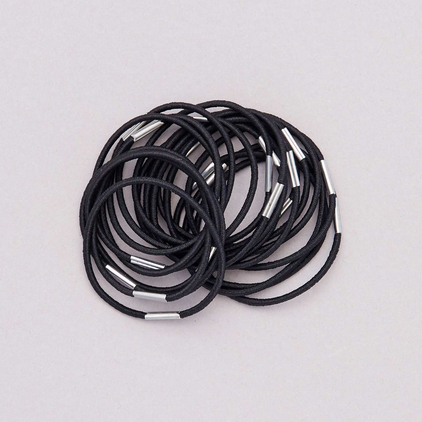 Lot de 20 lastiques pour cheveux noir