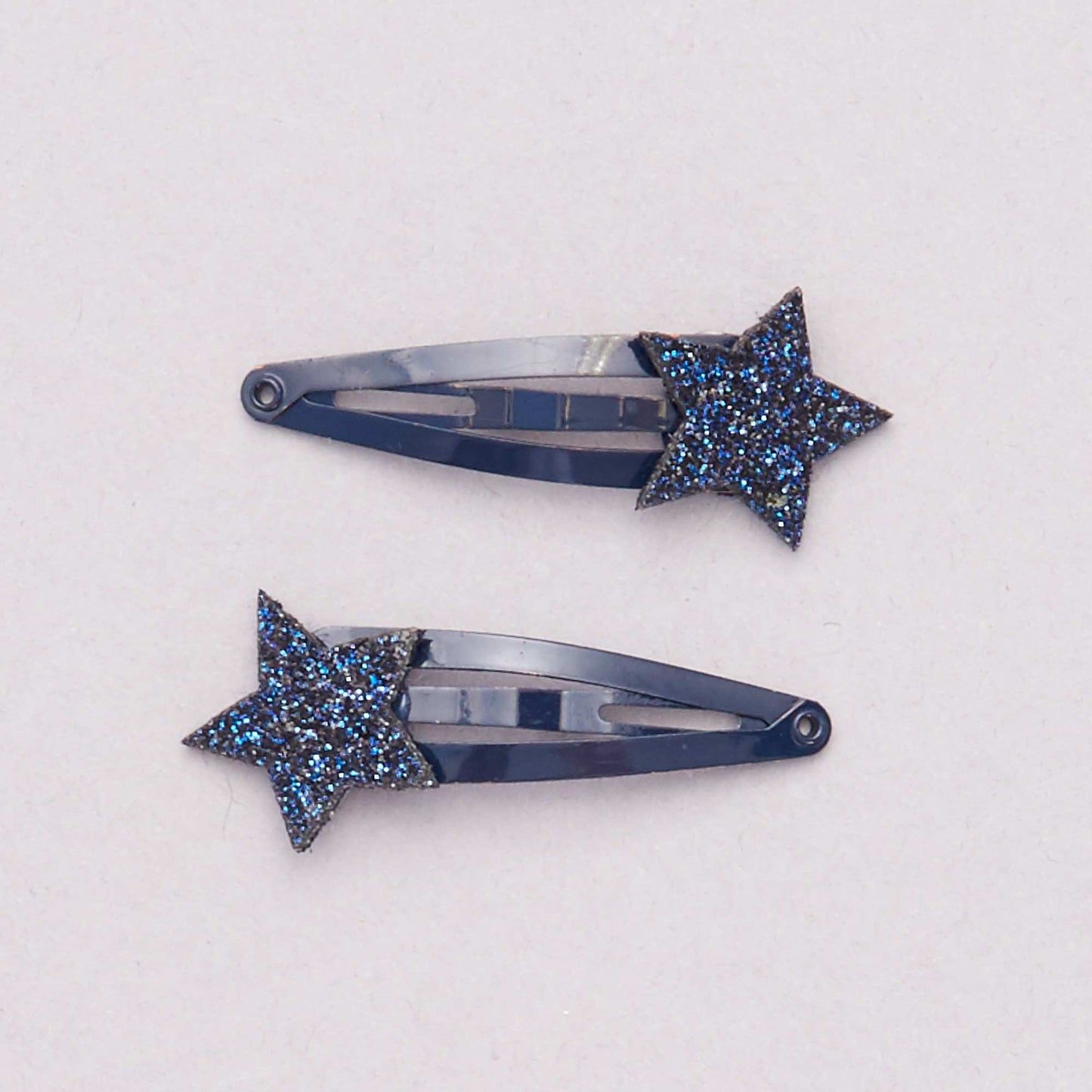 Lot de 6 pinces cheveux bleu/dor