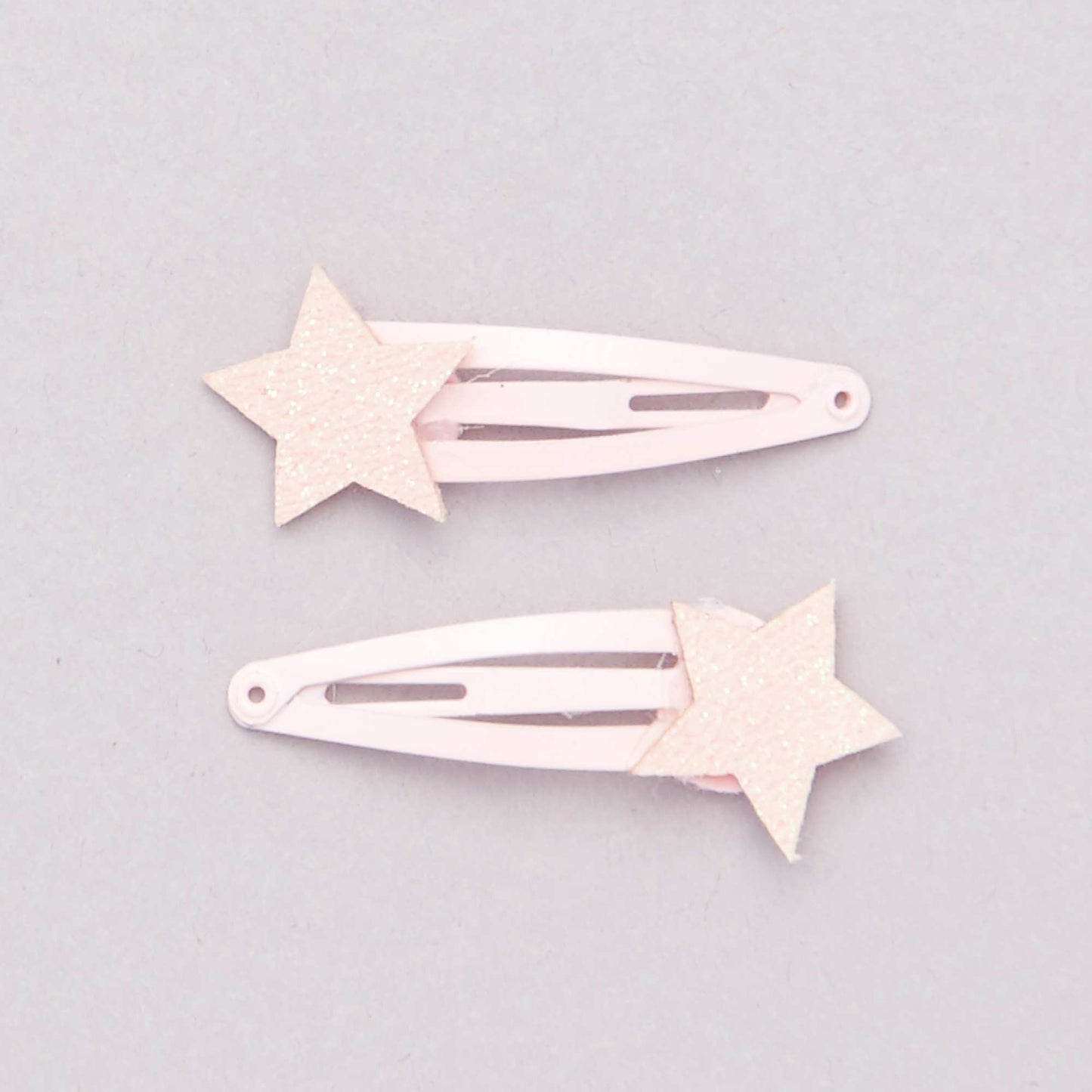 Lot de 6 pinces cheveux rose