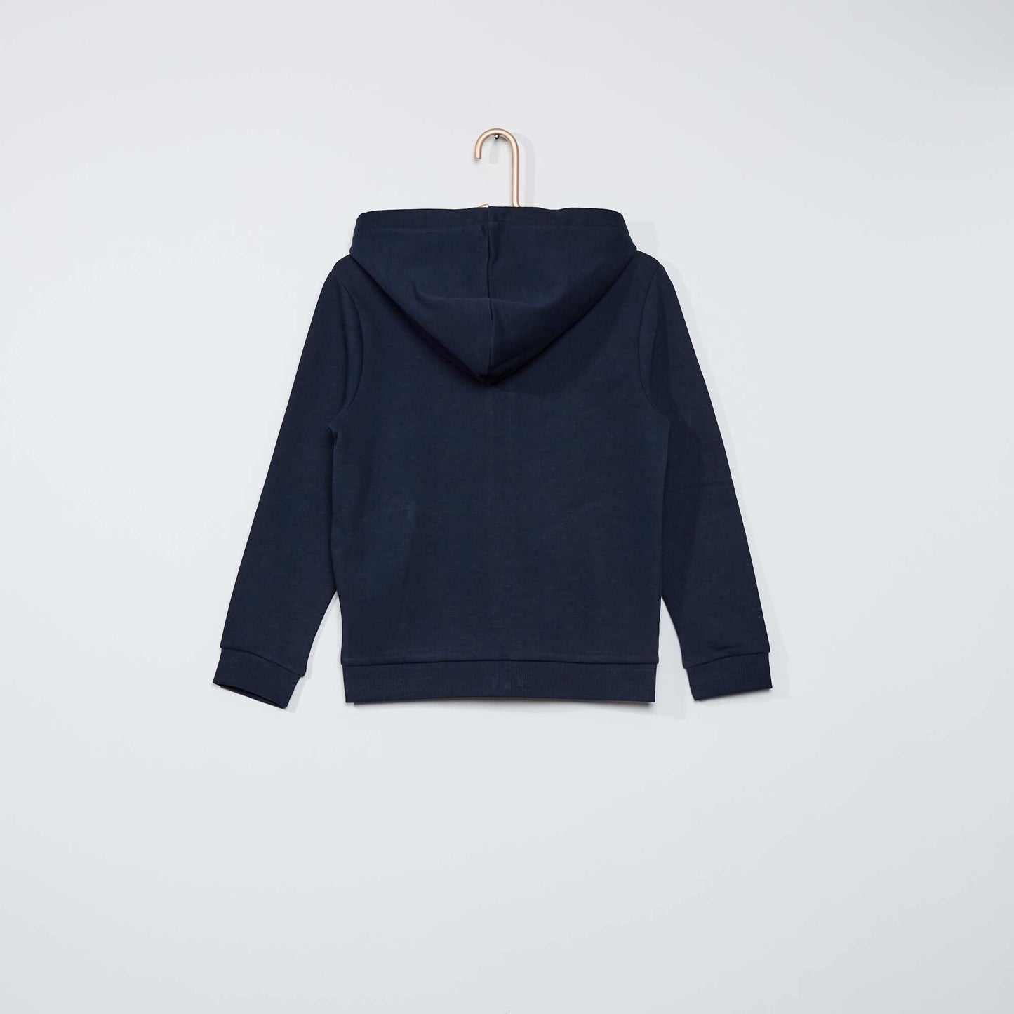 Sweat zipp capuche bleu marine