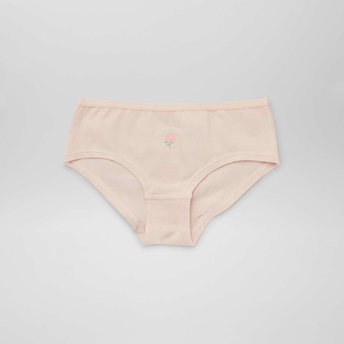 Lot de 3 shorties 'fleuris' Blanc/rose