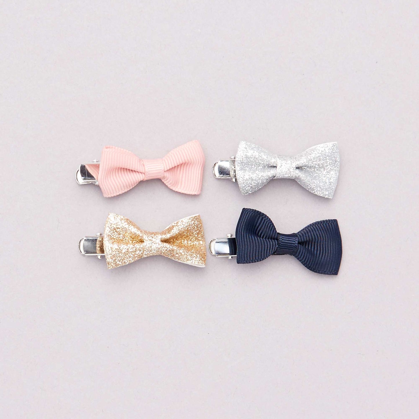 Lot de 4 pinces pour cheveux multicolore