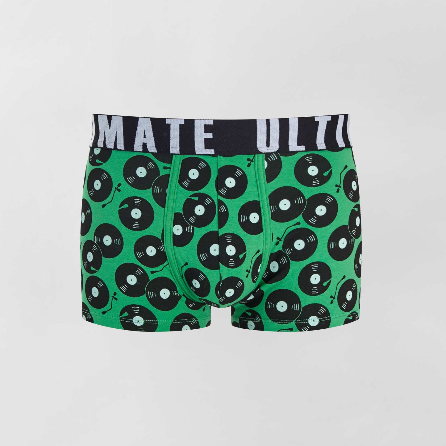Lot de 3 boxers fantaisie noir/vert
