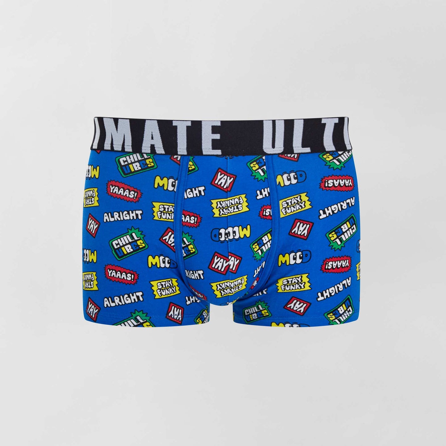 Lot de 3 boxers fantaisie bleu/jaune