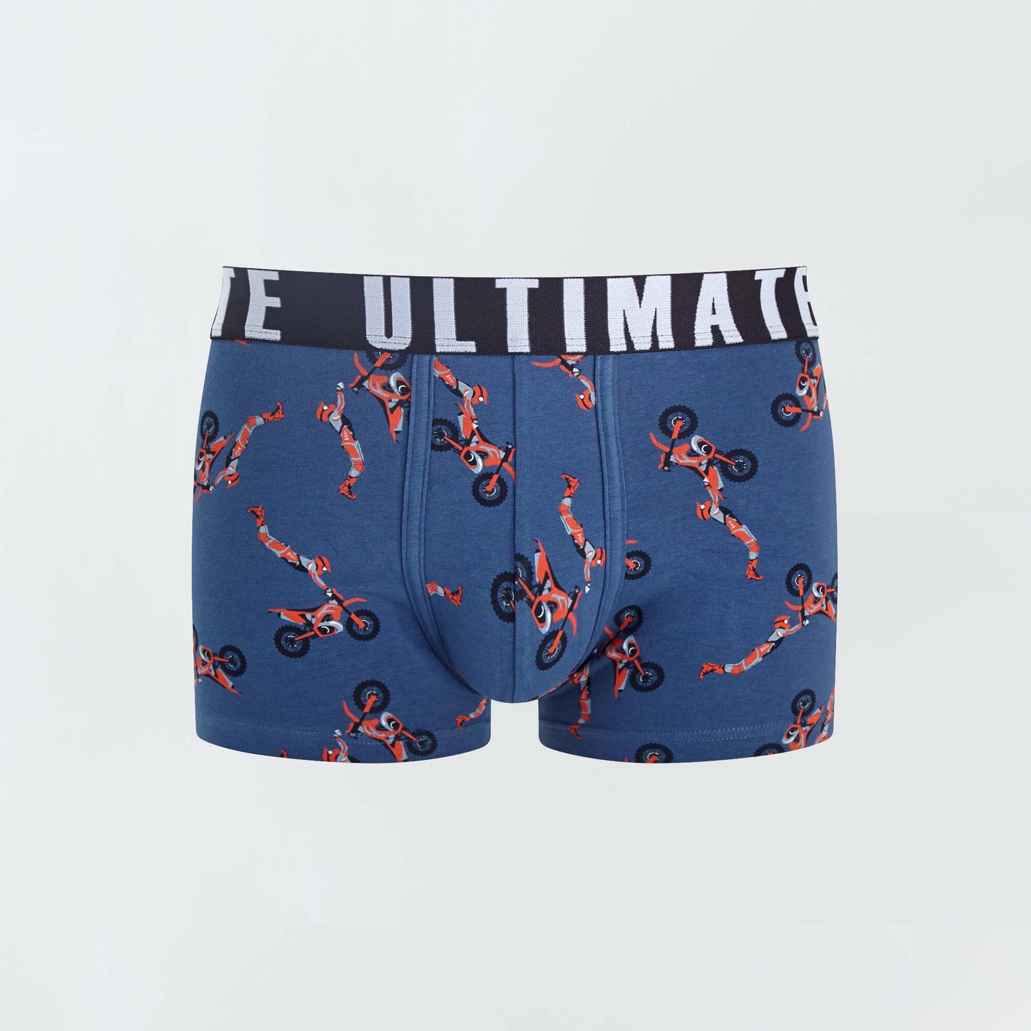 Lot de 3 boxers fantaisie bleu/jaune