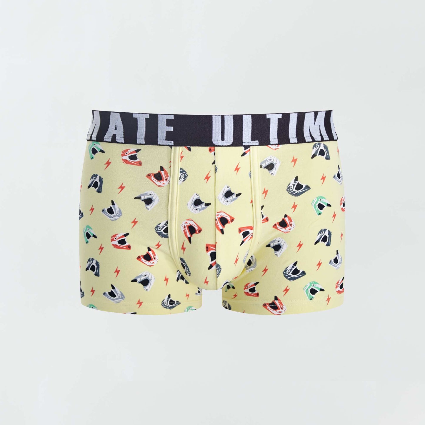 Lot de 3 boxers fantaisie bleu/jaune