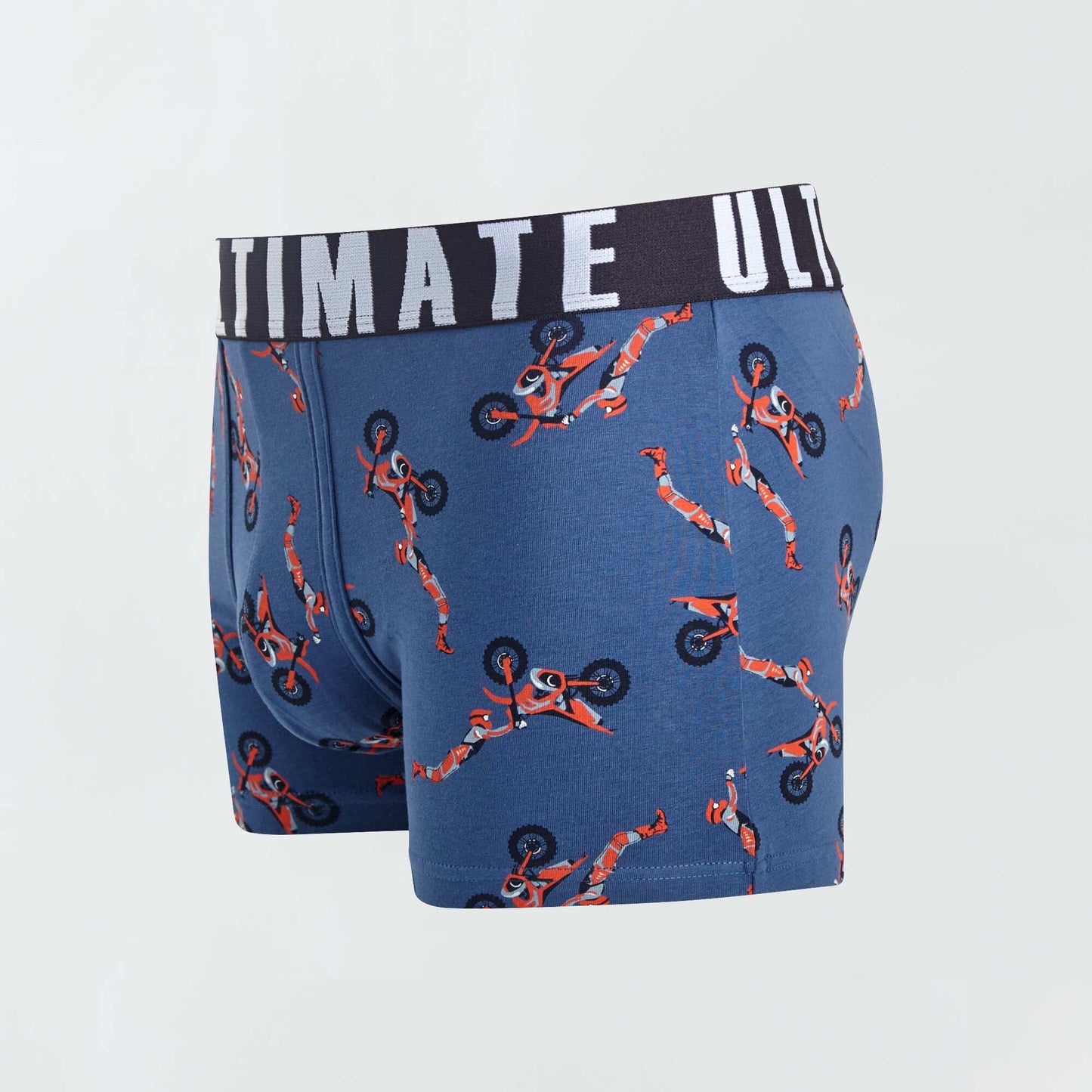 Lot de 3 boxers fantaisie bleu/jaune