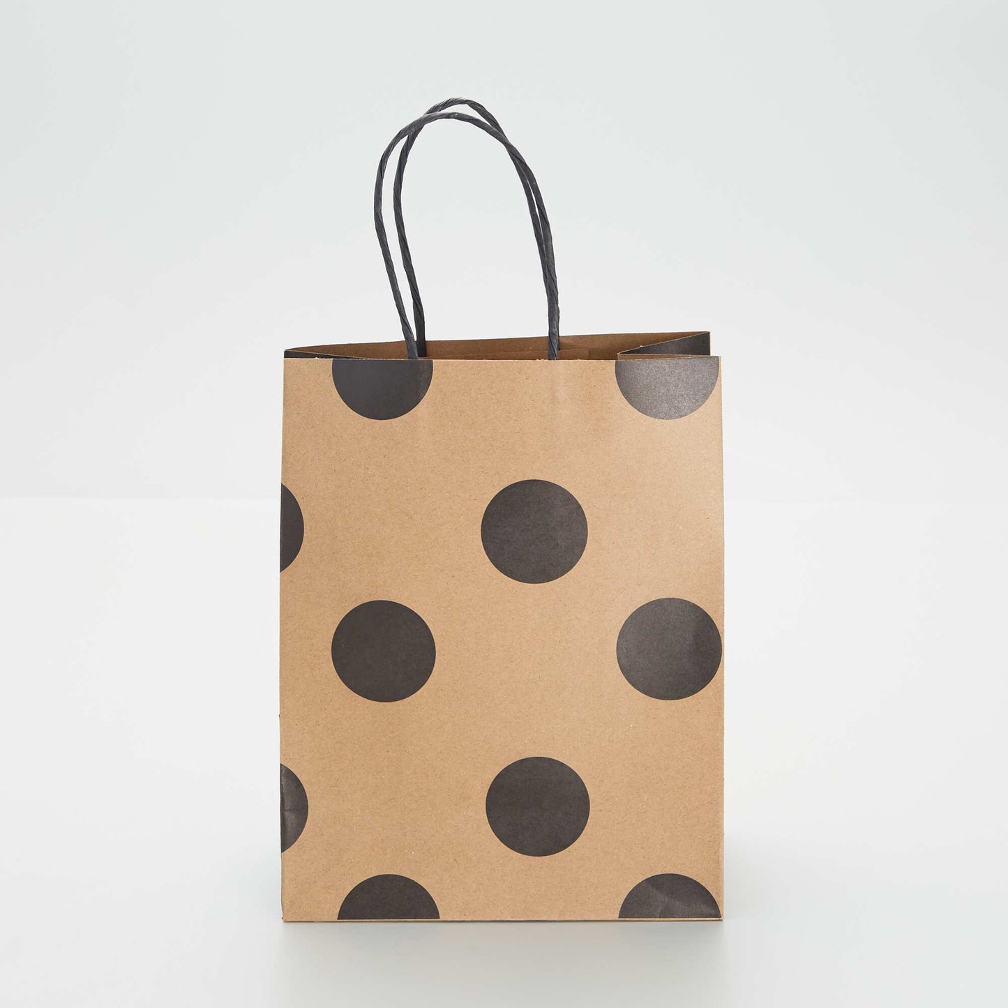 Sac cadeau imprim Beige noir