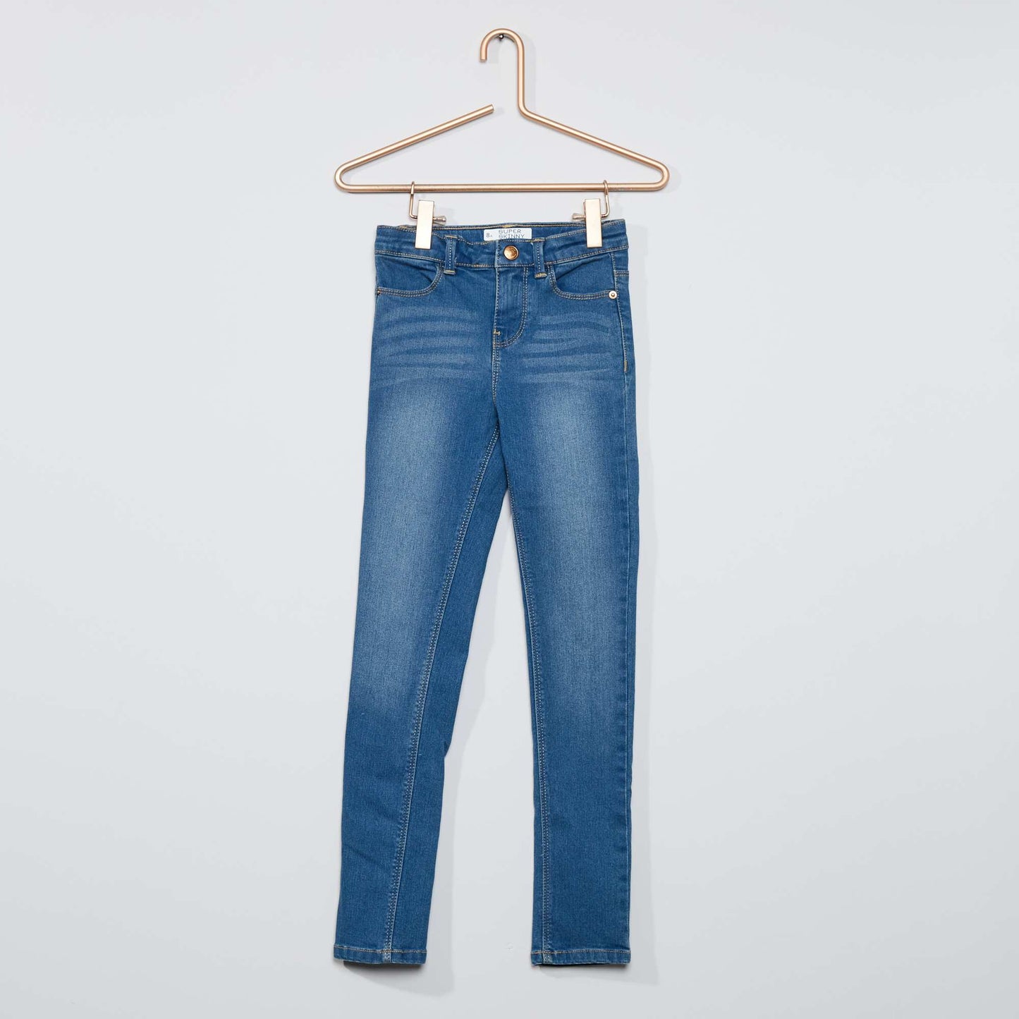 Jean super skinny - Coupe + ajust e bleu