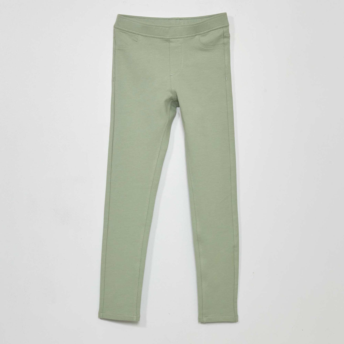 Jegging uni vert gris