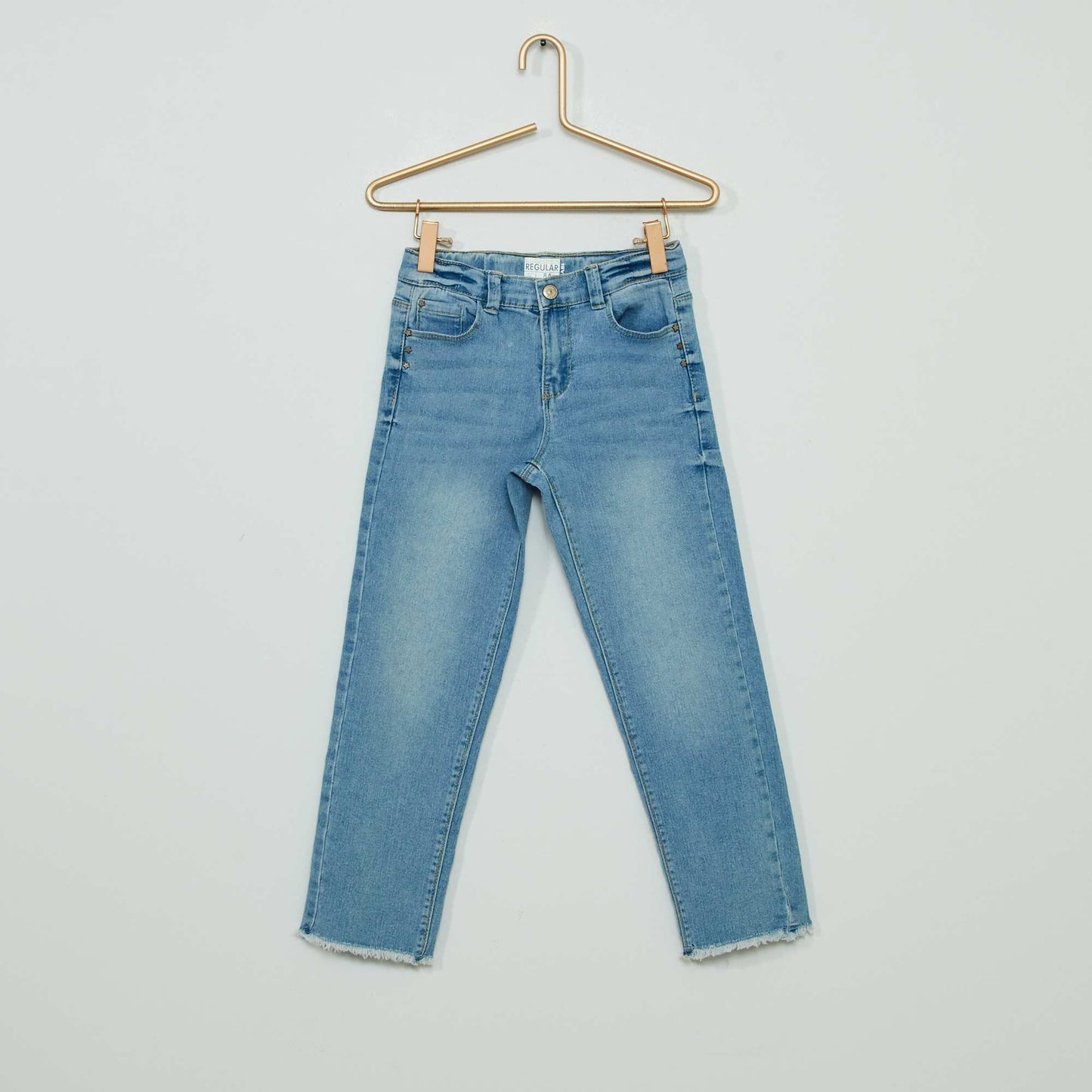Jean en coton stretch ' toiles' BLEU