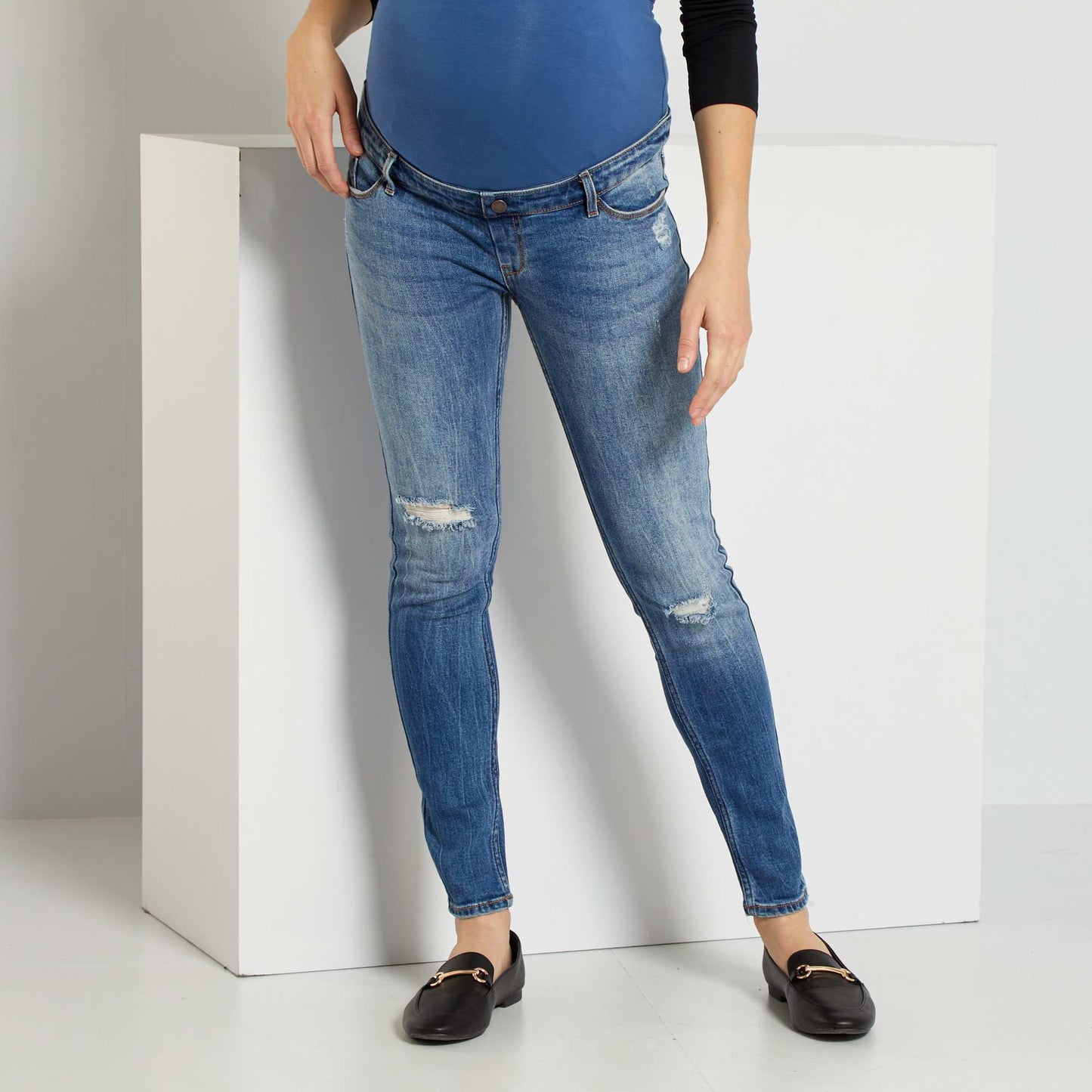 Jean slim grossesse L30 Stone