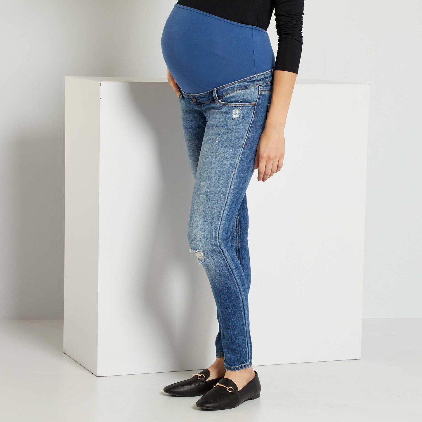 Jean slim grossesse L30 Stone