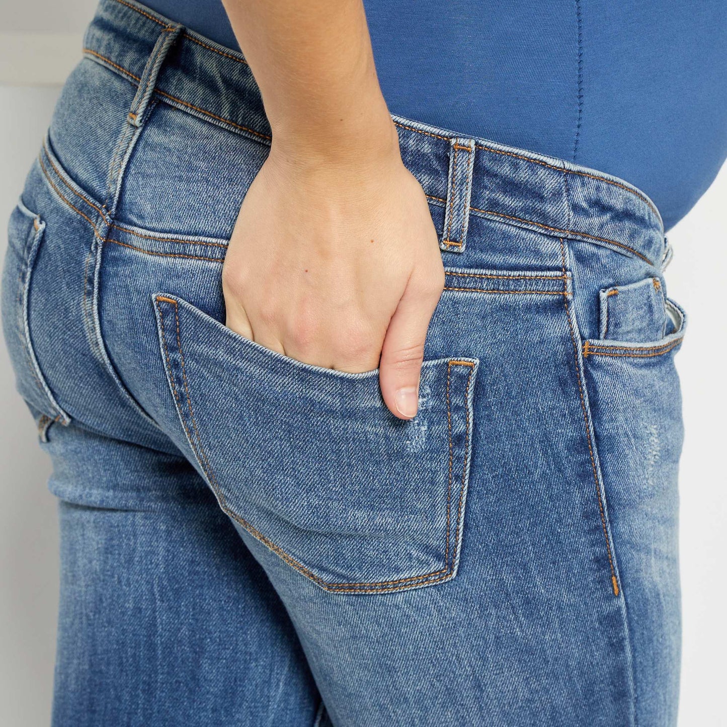 Jean slim grossesse L30 Stone