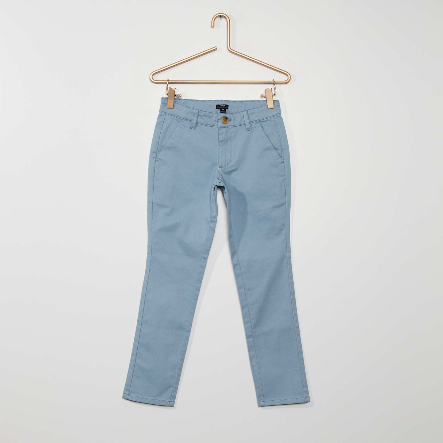 Pantalon chino bleu denim