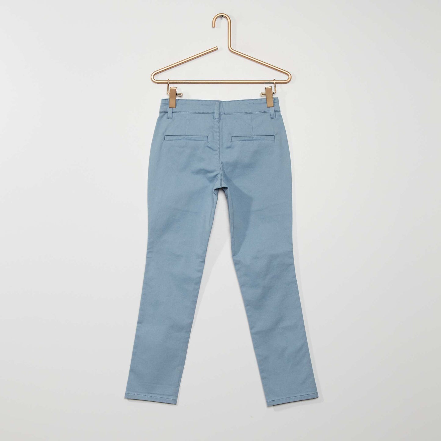 Pantalon chino bleu denim