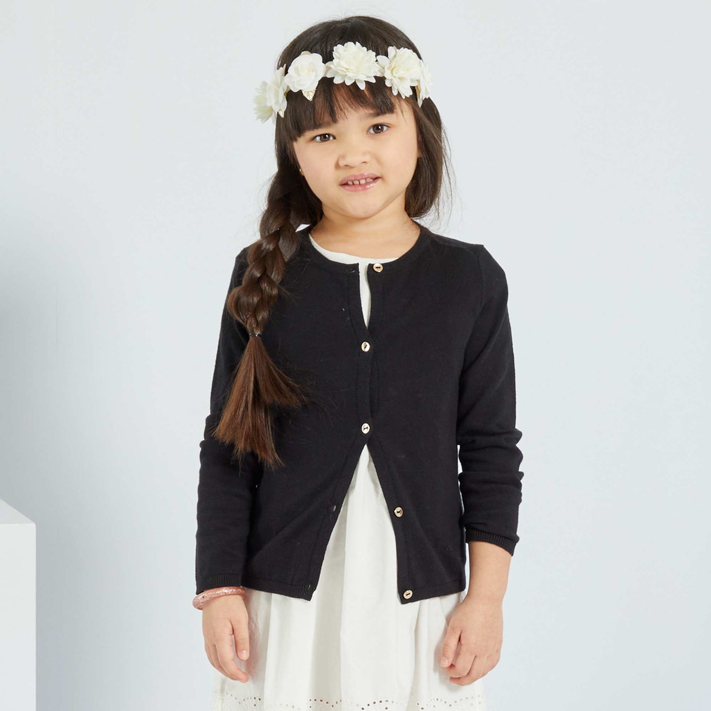 Gilet en maille fine noir