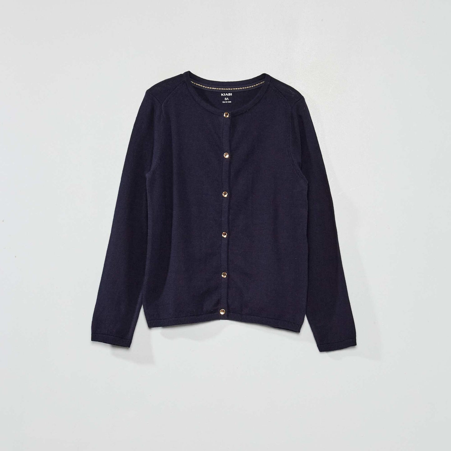 Gilet en maille fine bleu marine