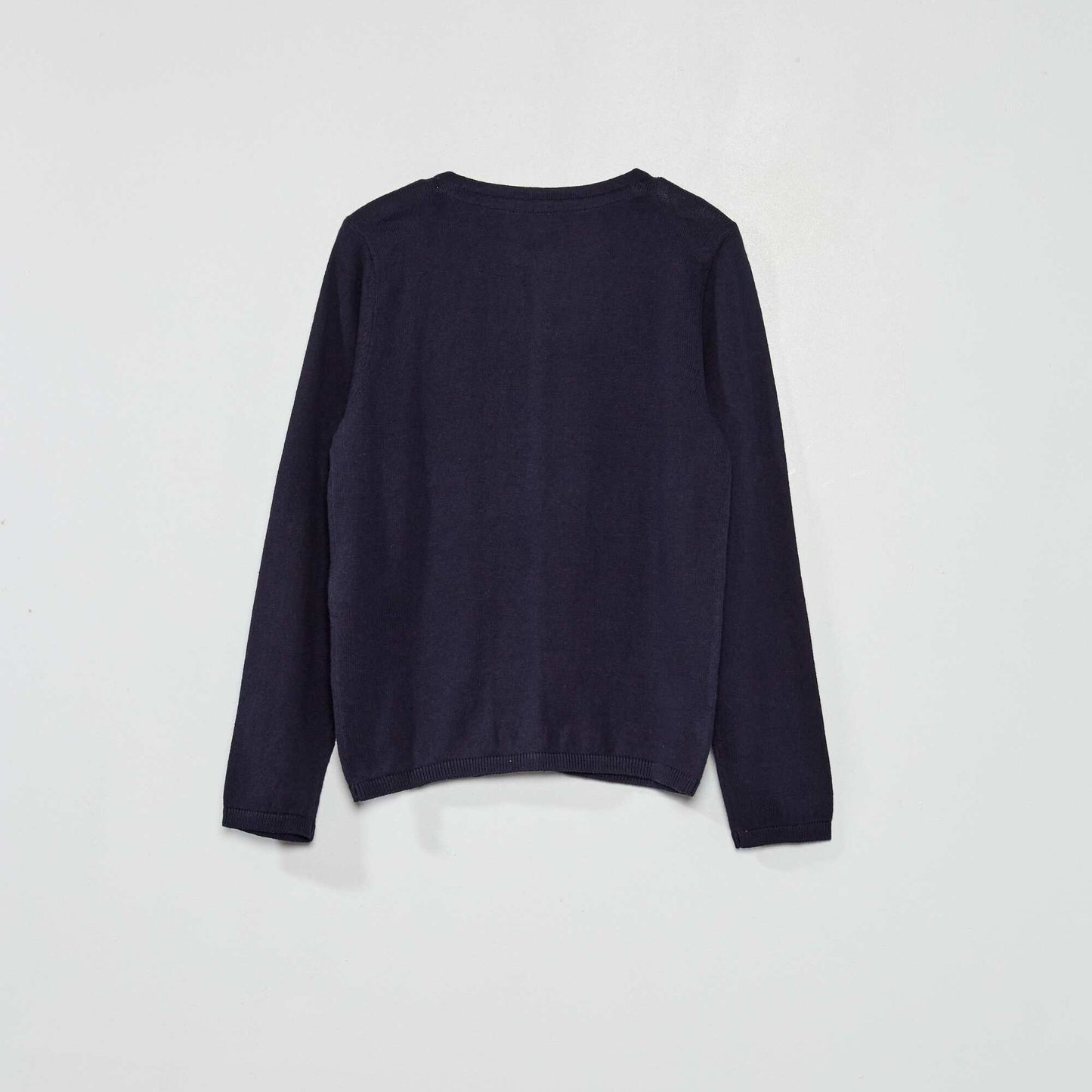 Gilet en maille fine bleu marine