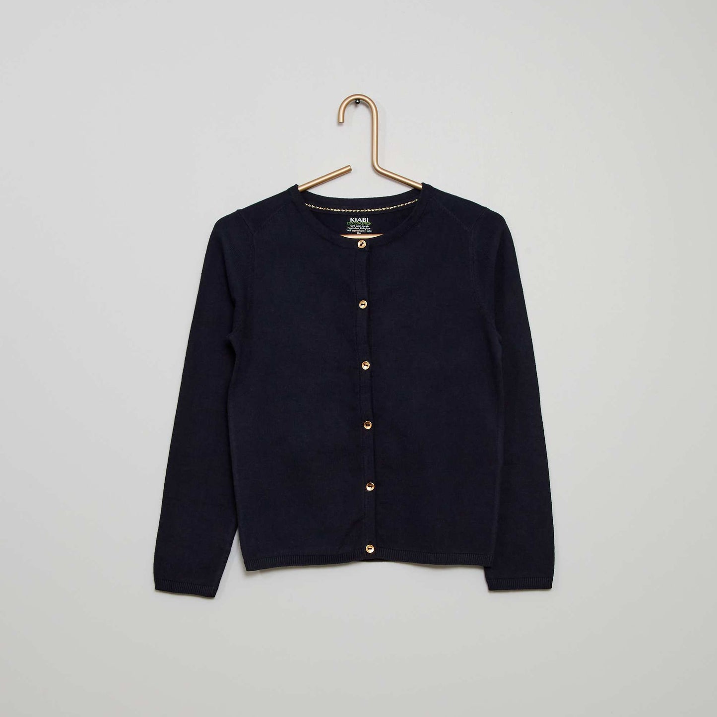 Gilet en maille fine bleu marine