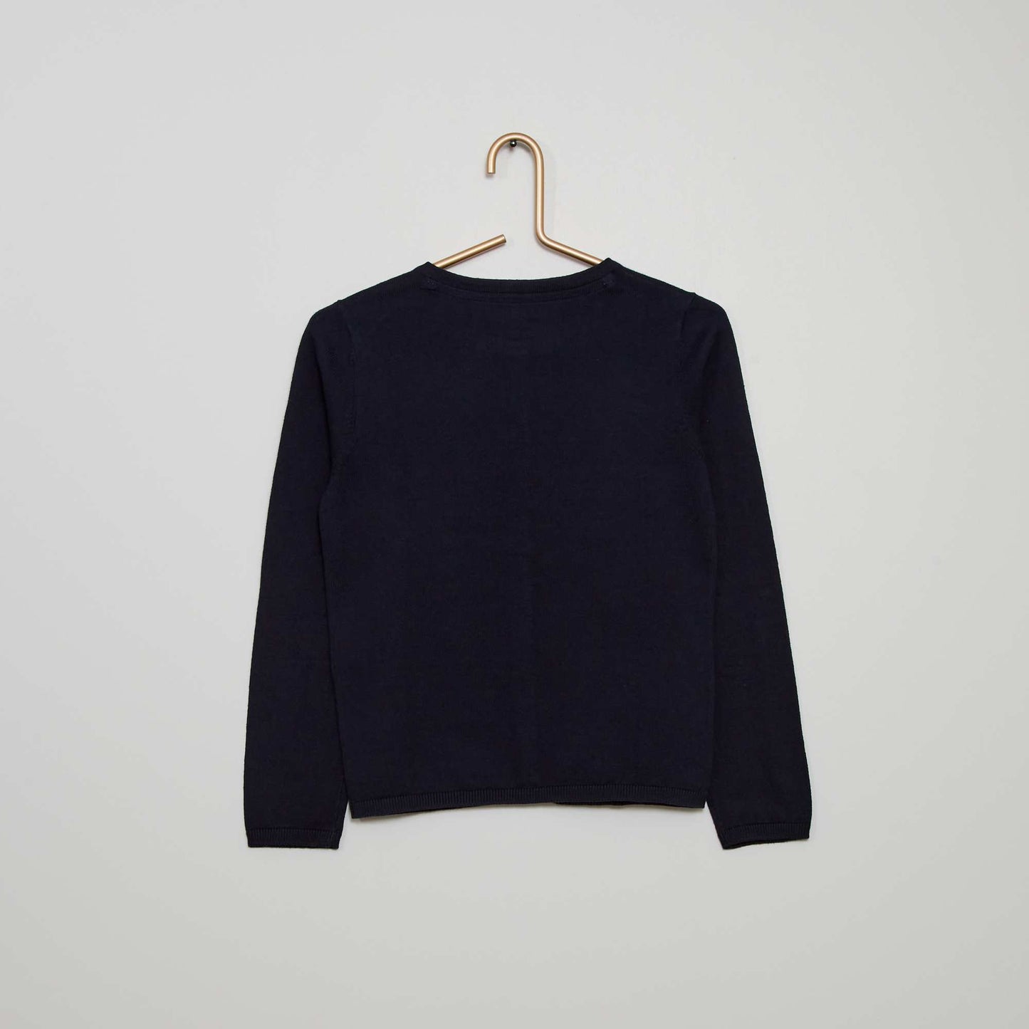 Gilet en maille fine bleu marine