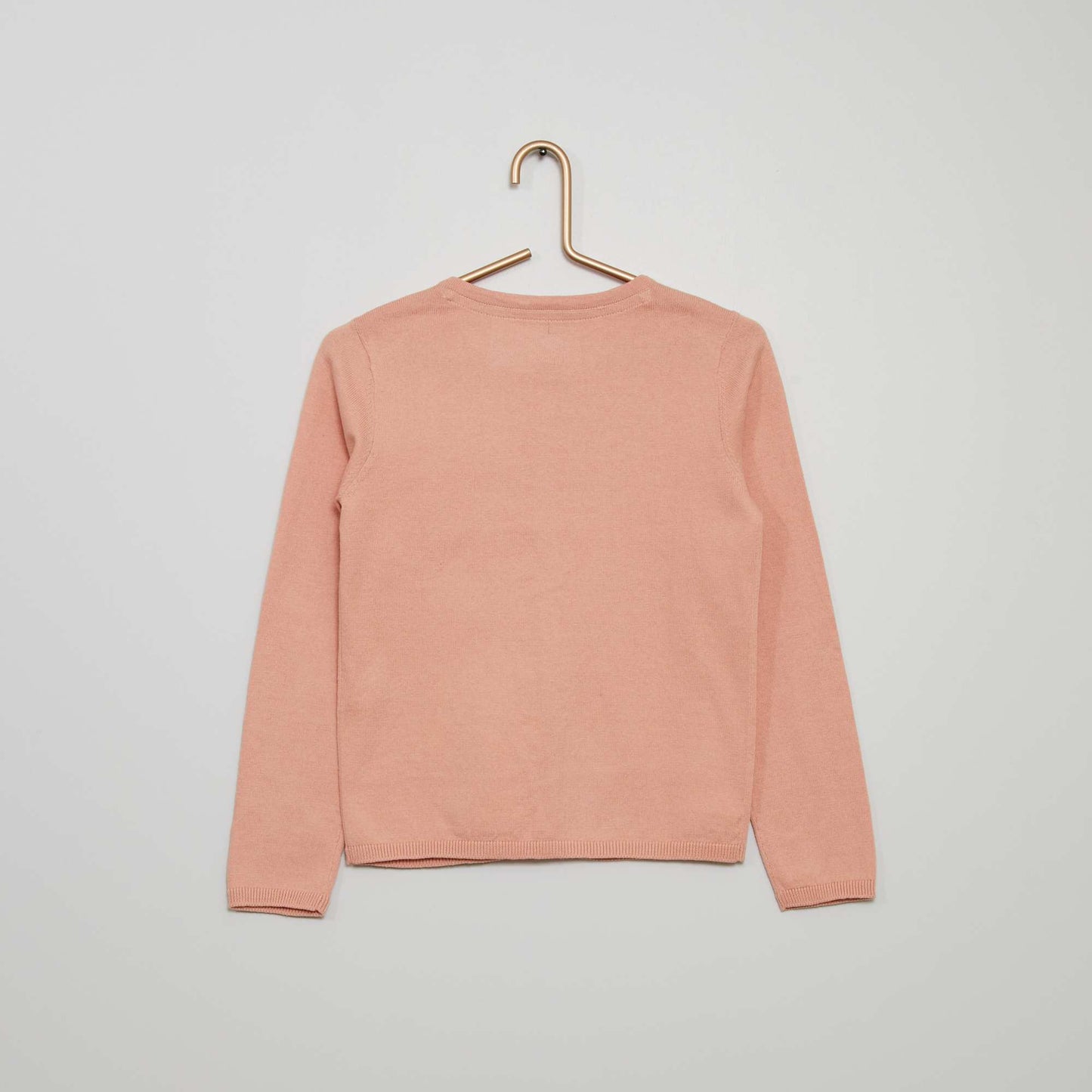 Gilet en maille fine Rose clair