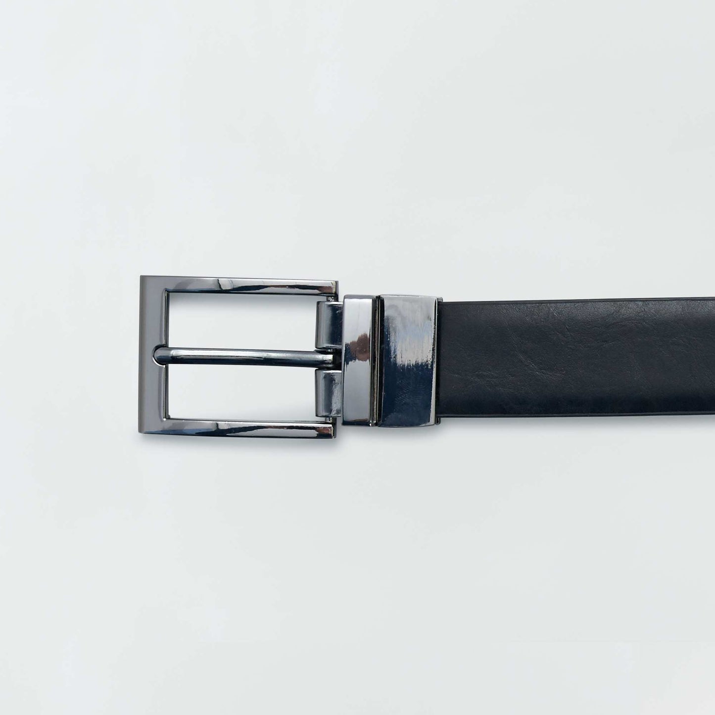 Ceinture en simili r versible noir