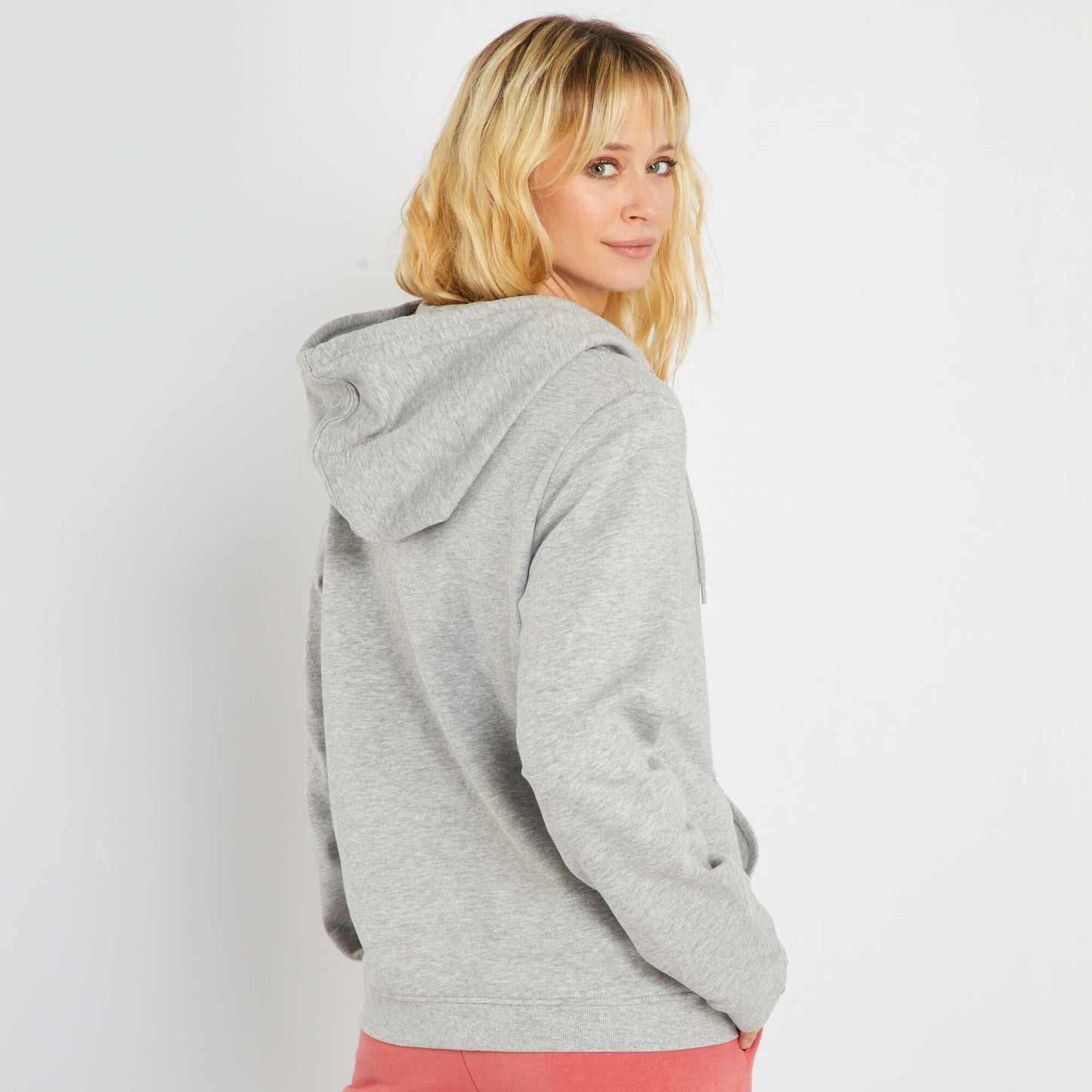 Sweat zipp Gris clair