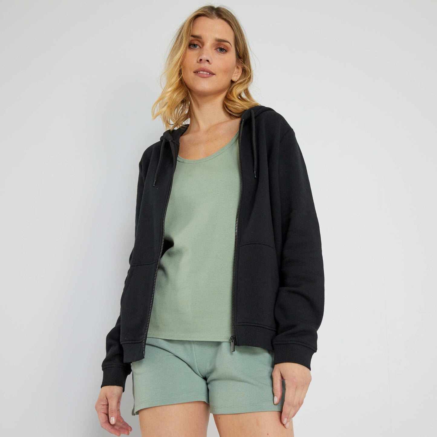 Sweat zipp noir