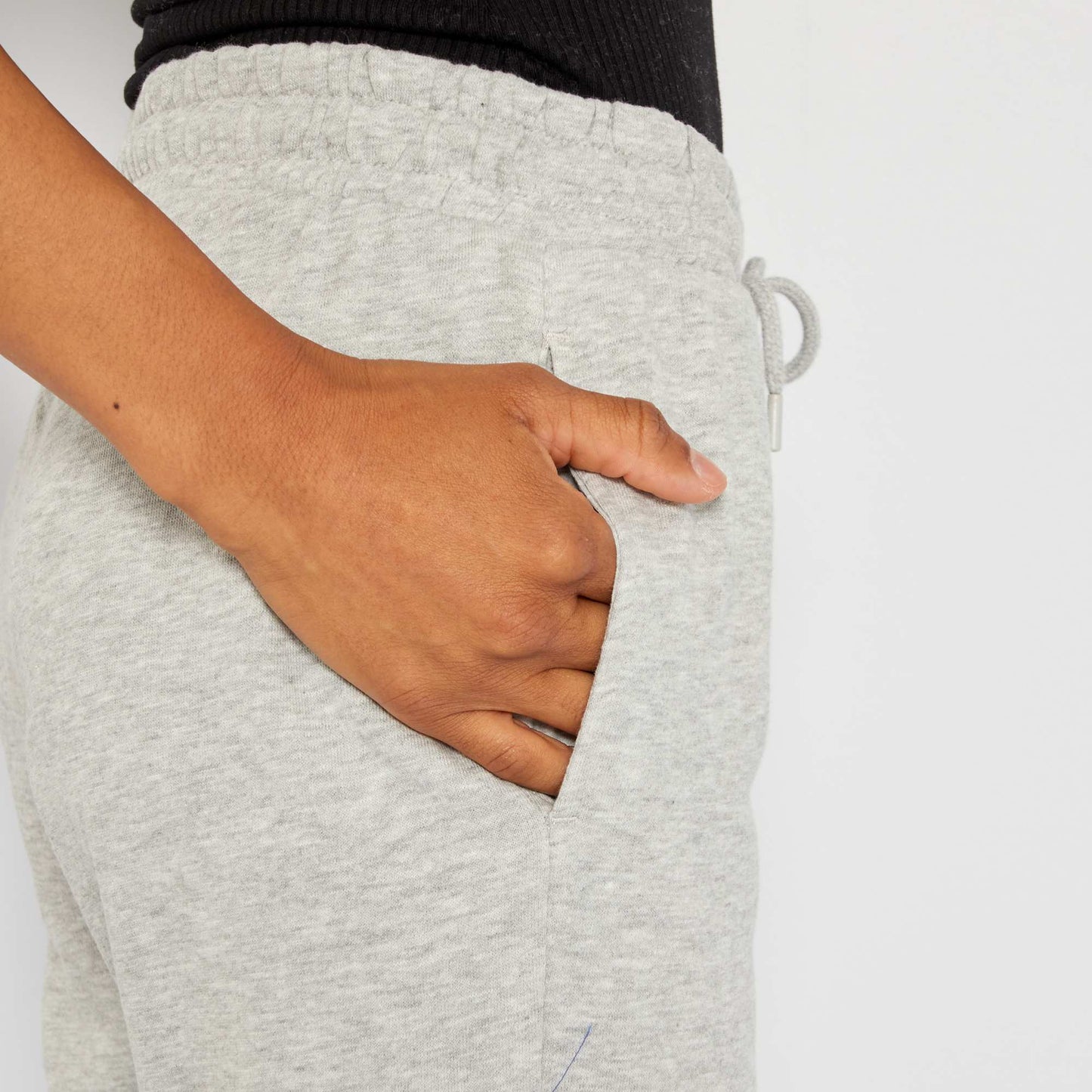 Pantalon de sport en molleton gris clair