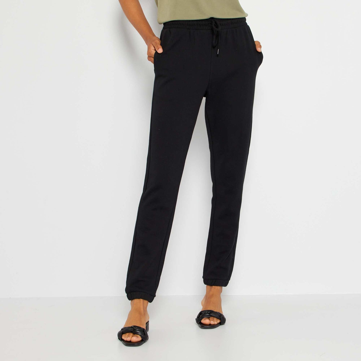 Pantalon de sport en molleton noir