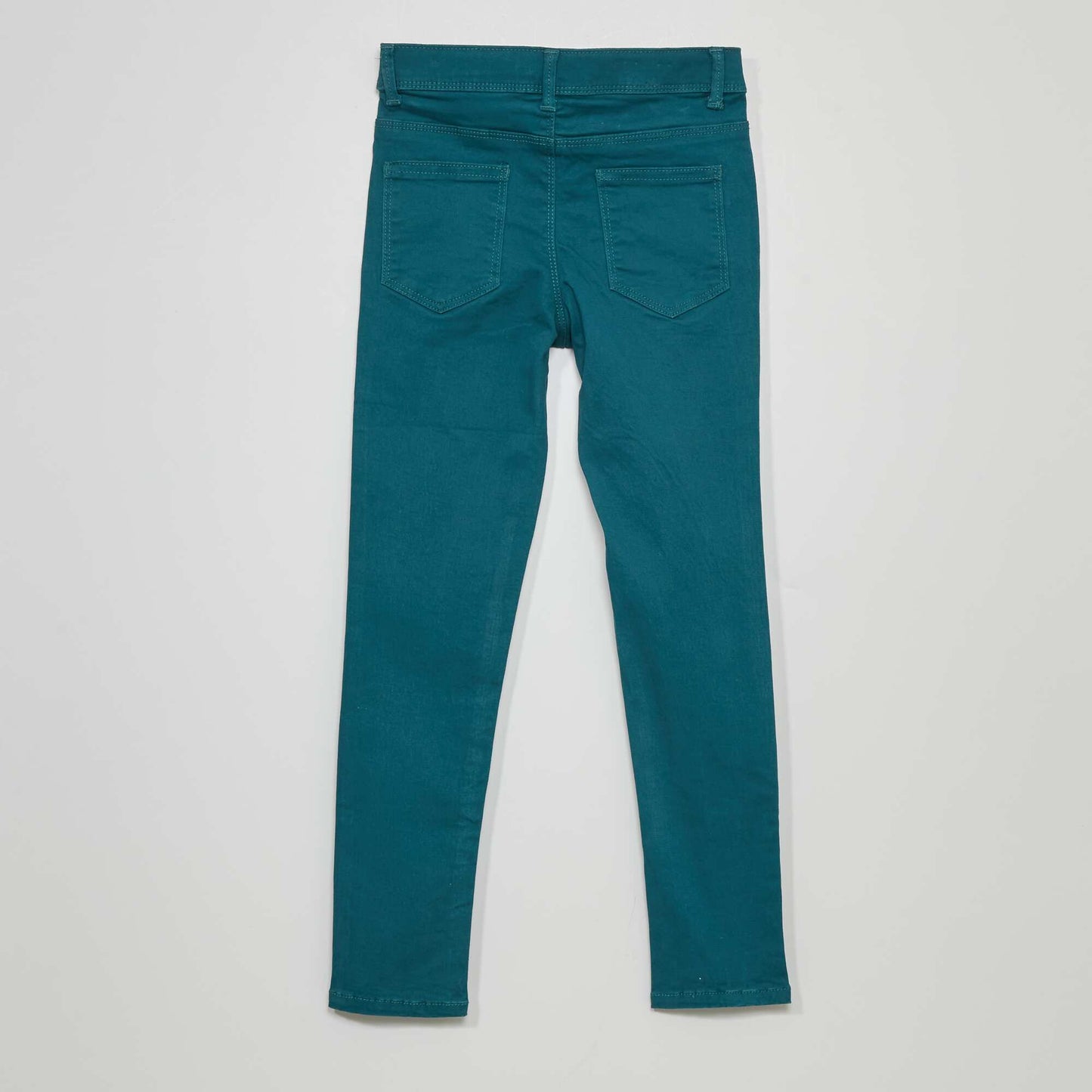 Jean skinny 5 poches vert
