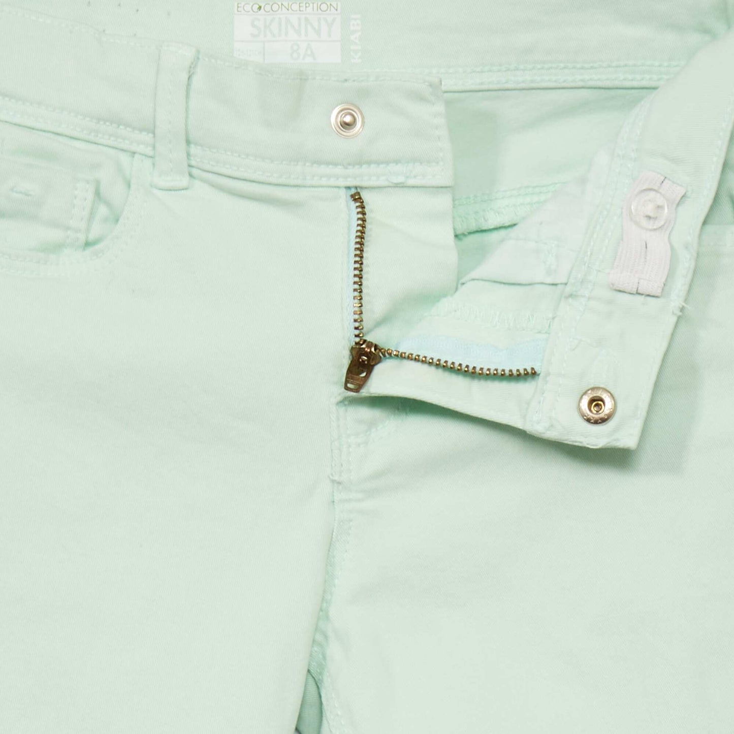 Jean skinny 5 poches VERT