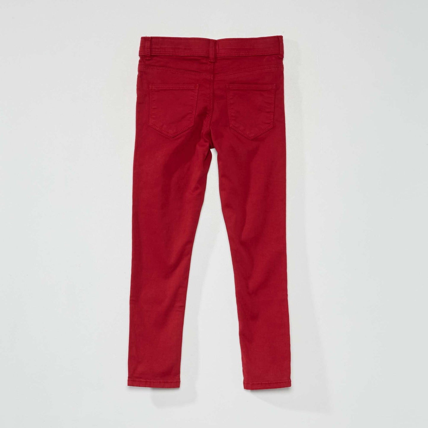Jean skinny 5 poches Rouge