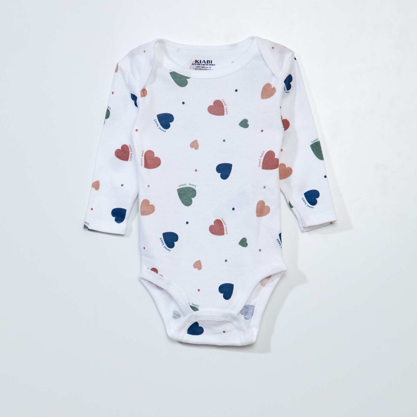 Lot de 3 bodies manches longues Rose