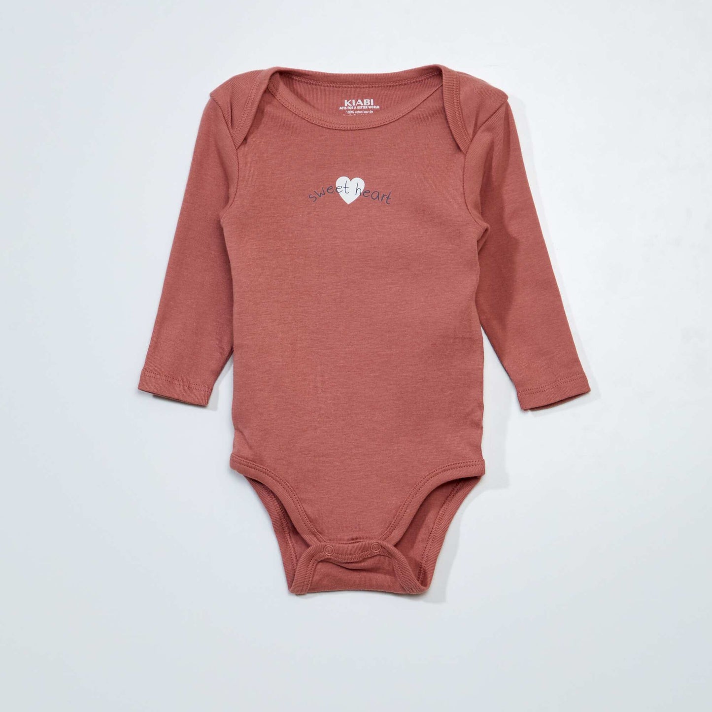 Lot de 3 bodies manches longues Rose