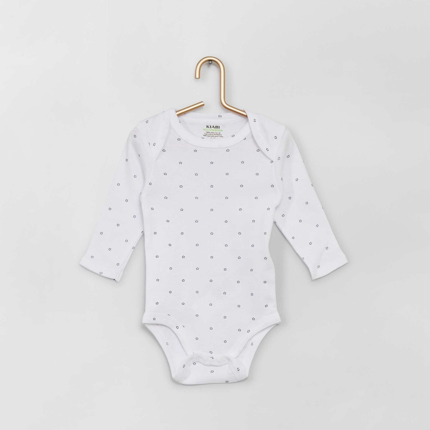 Lot de 3 bodies manches longues blanc