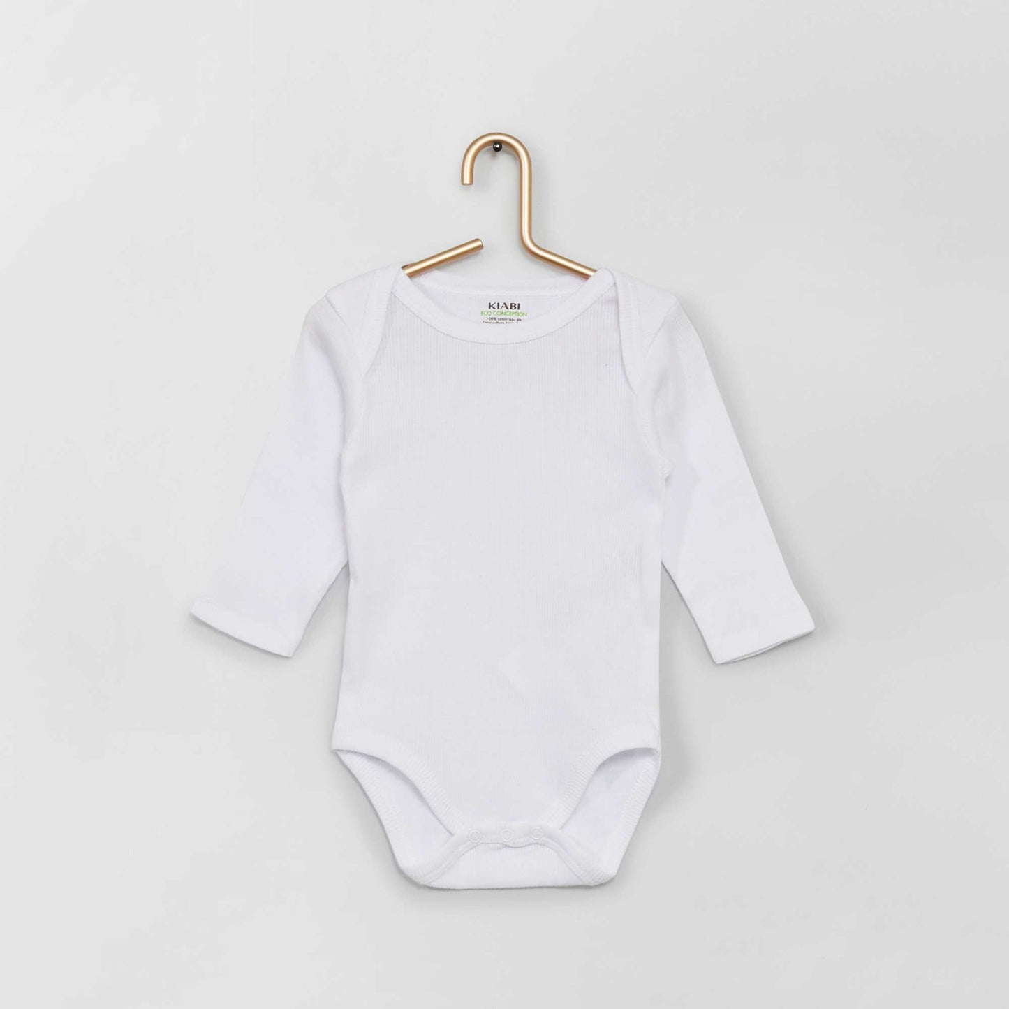 Lot de 3 bodies manches longues blanc