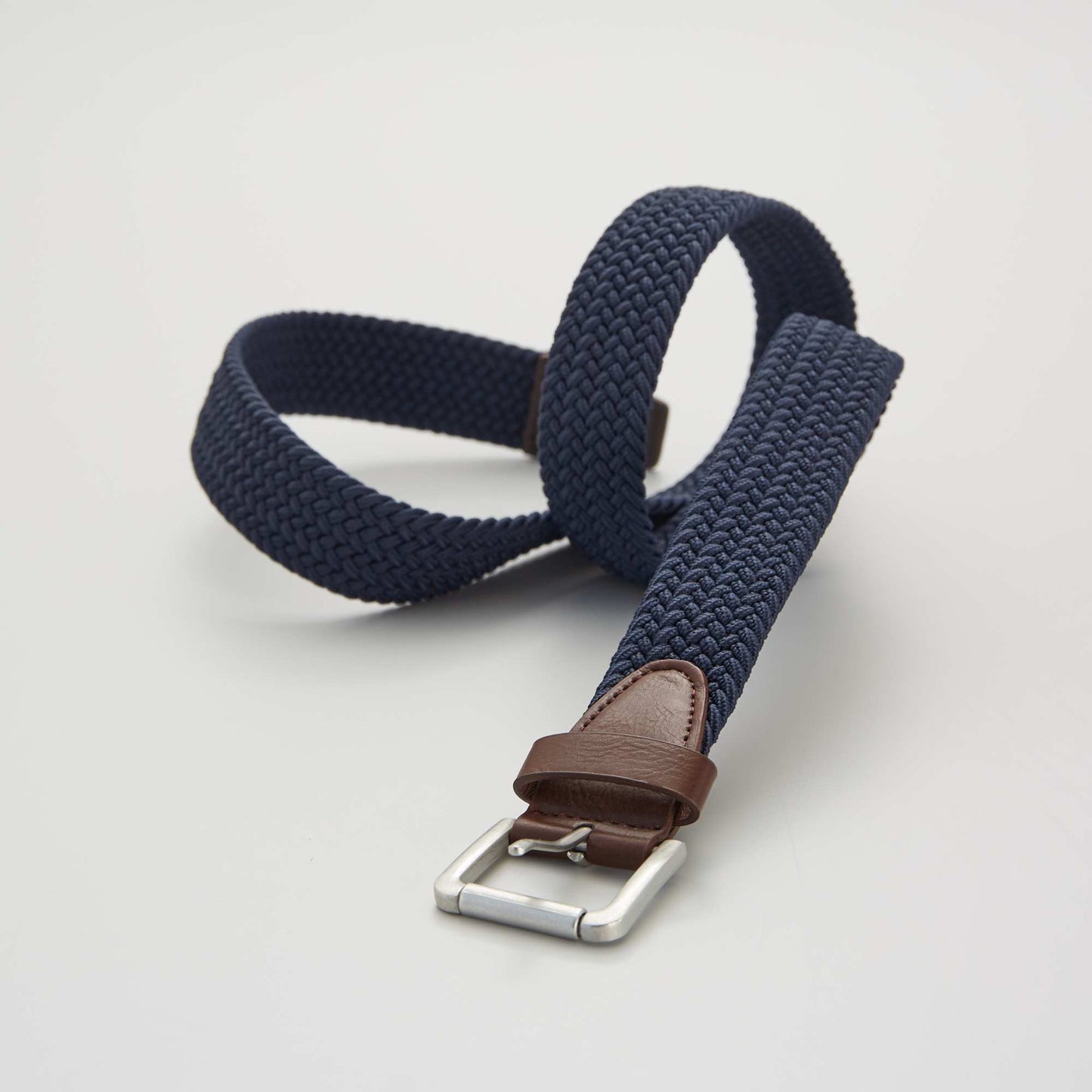 Ceinture tress e lastique bleu marine