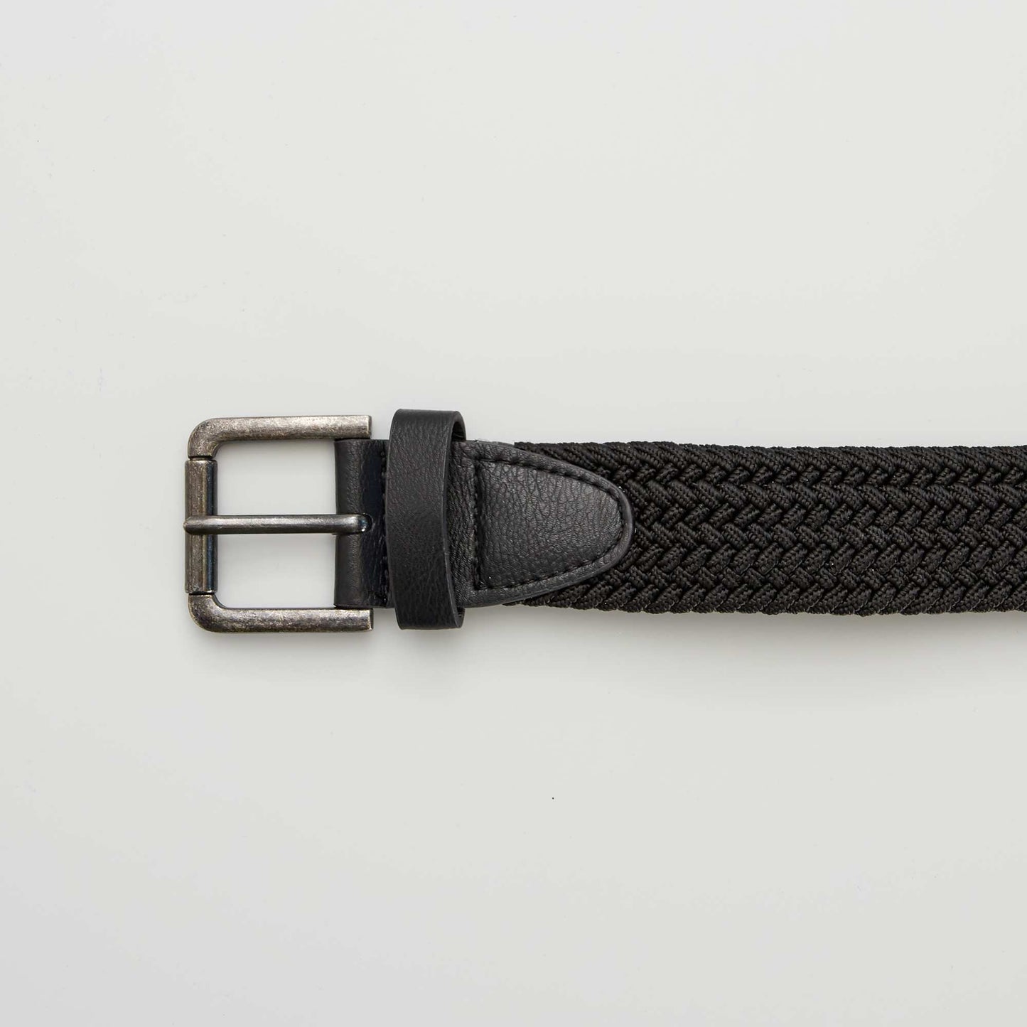 Ceinture tress e lastiqu e noir