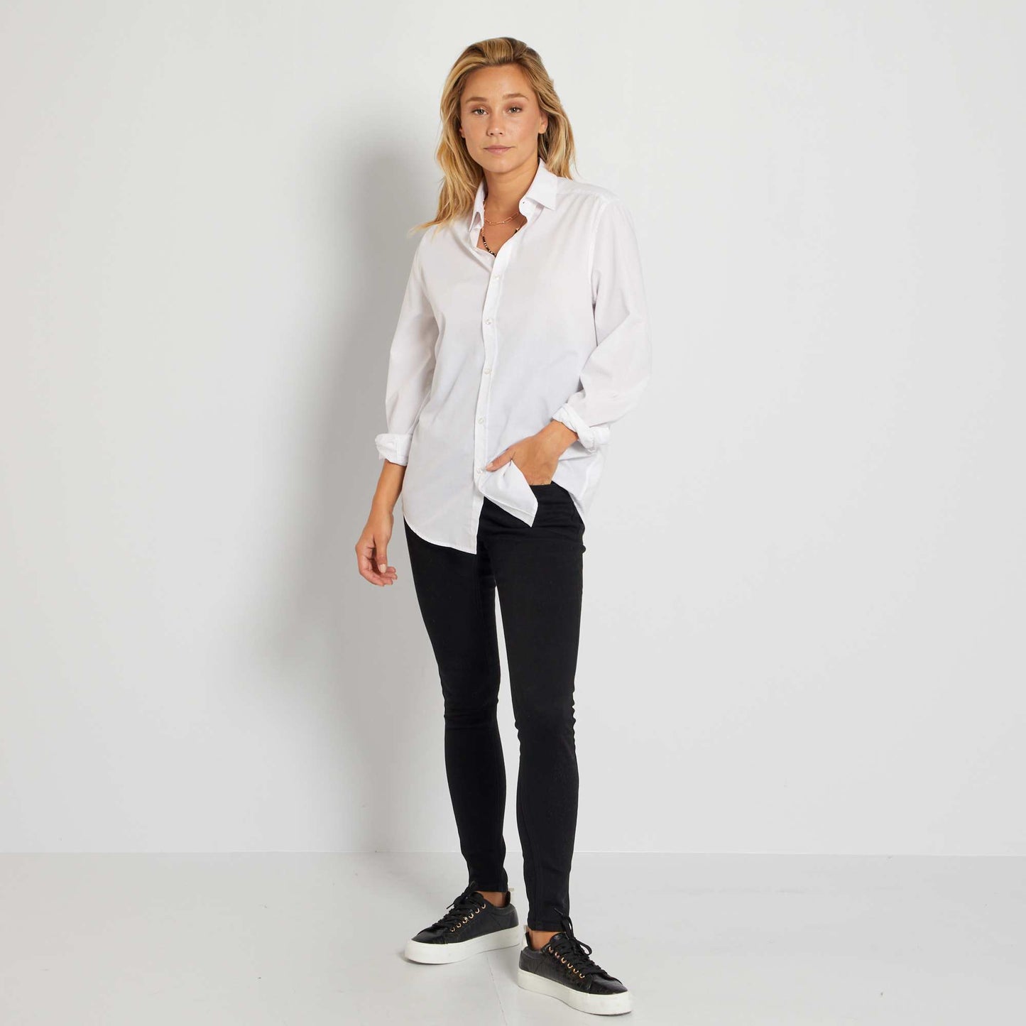 Jean post-accouchement ventre plat noir