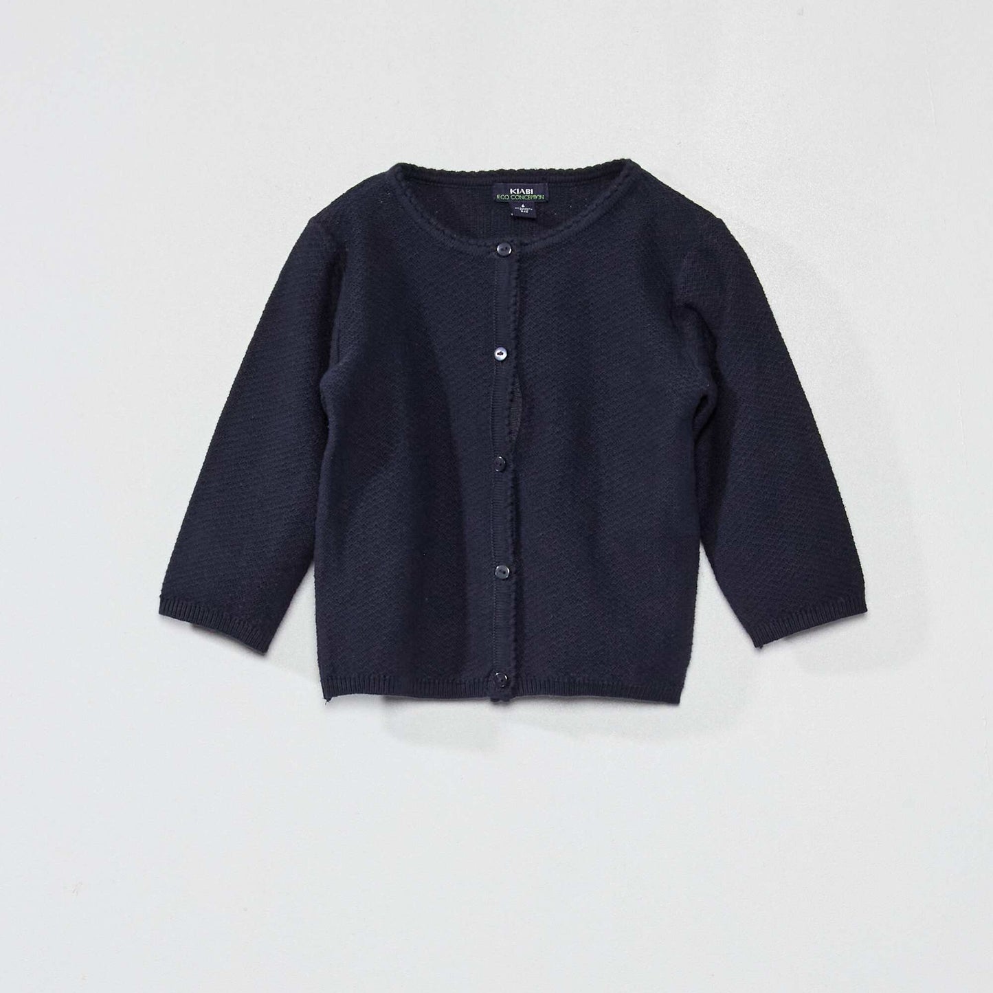 Gilet en maille fantaisie Bleu marine