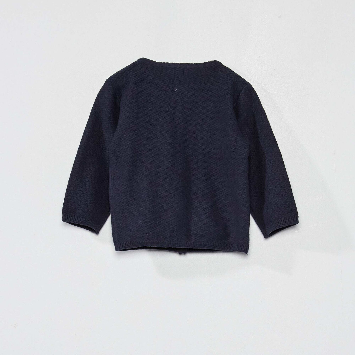 Gilet en maille fantaisie Bleu marine