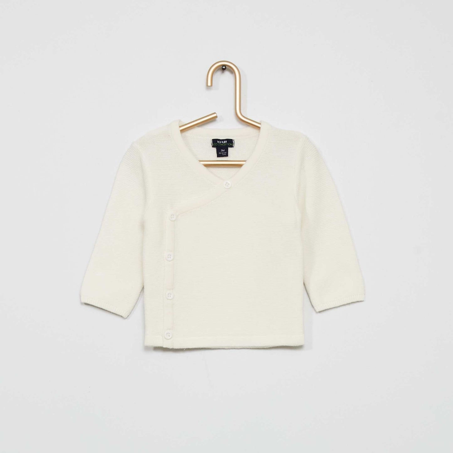 Pull en maille point mousse Blanc