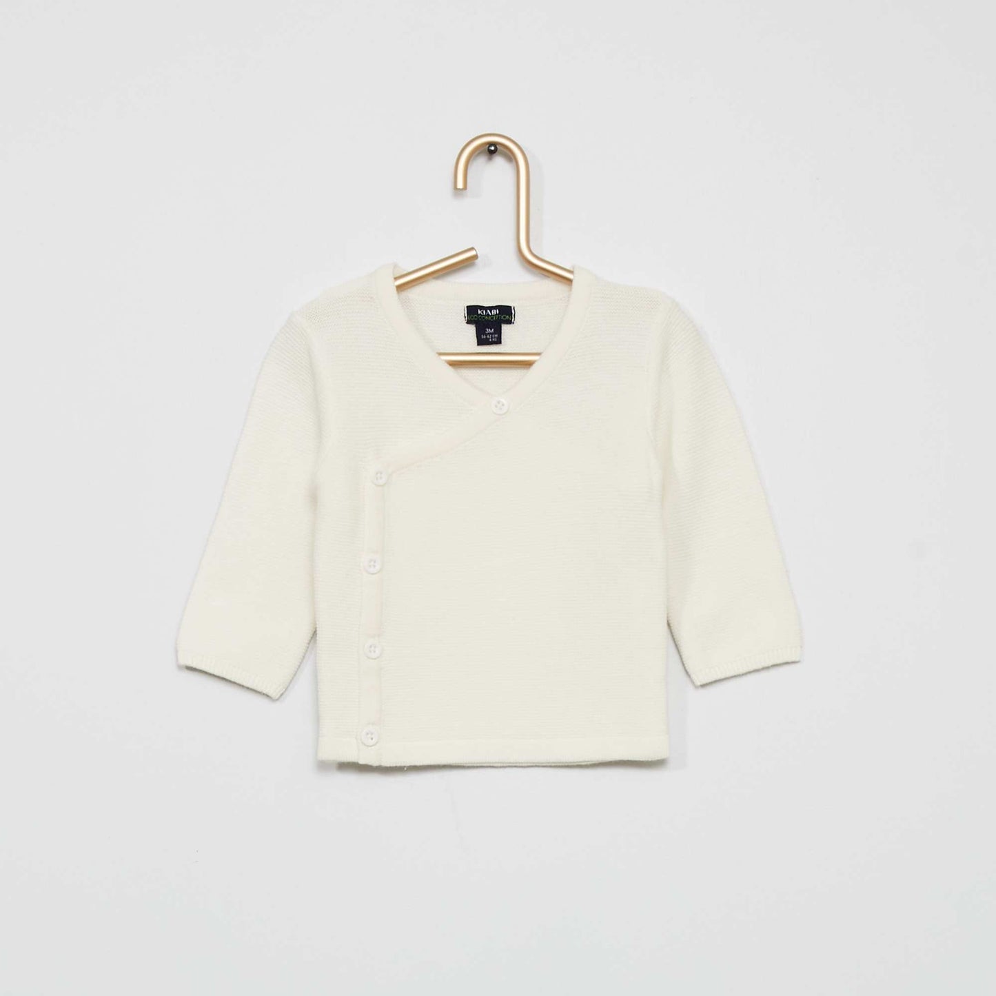 Pull en maille point mousse Blanc